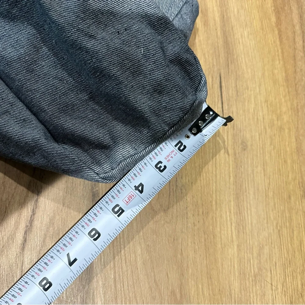 El Tosoro tequila tote bag denim leather gold pockets - Picture 10 of 11